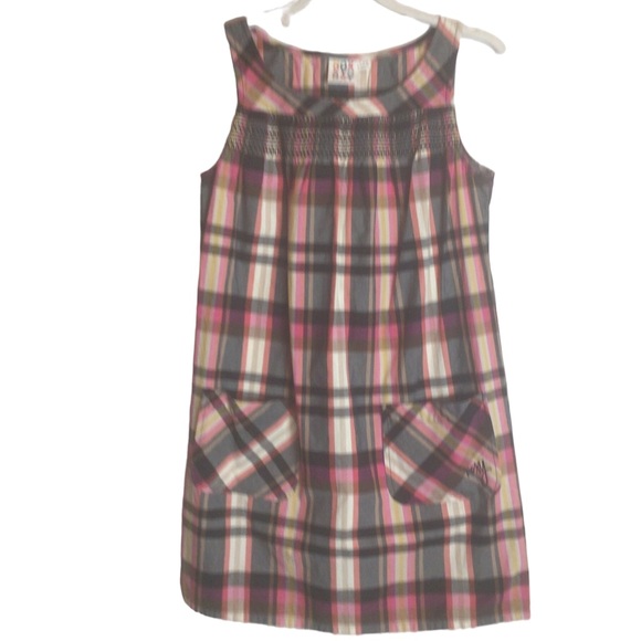 ROXY Plaid Dress/Cover up Size Small - Picture 3 of 12